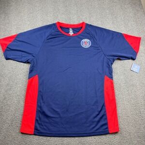 Paris Saint-Germain PSG Soccer Jersey Men's XL Navy‎ Blue Red PSG101PF NWT